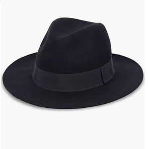 Forbusite wool felt wide brim Fedora hat men & women extra large